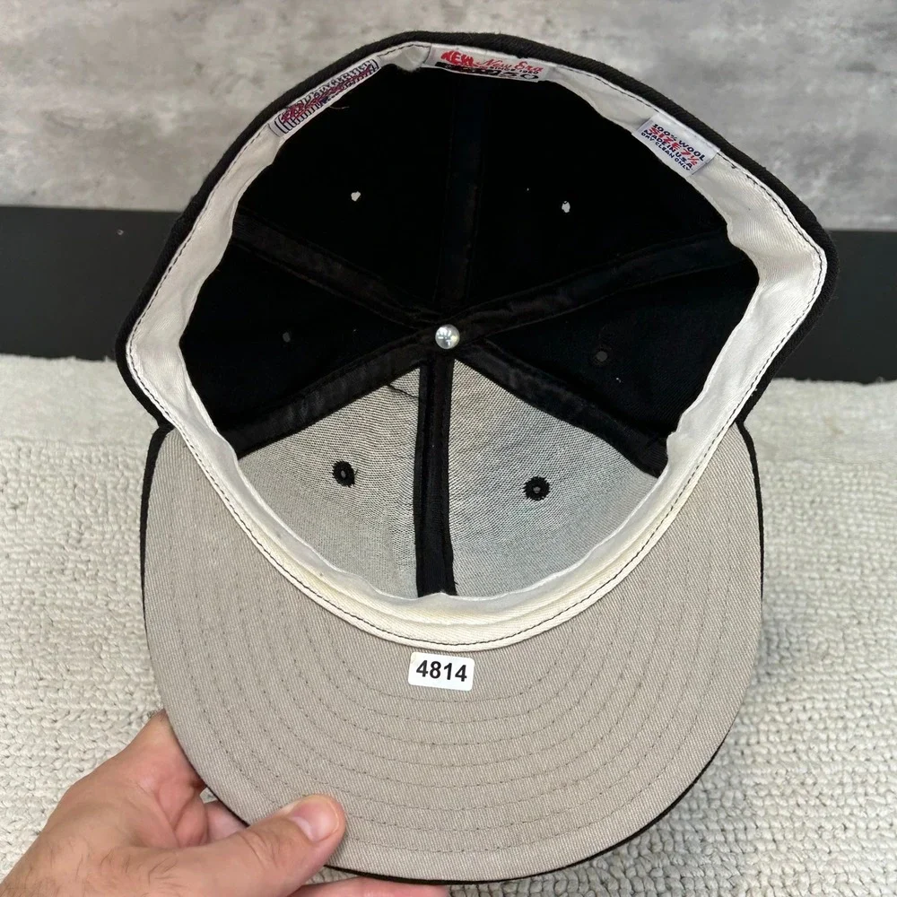 Vintage New Era Diamond Collection Chicago White Sox Fitted Hat 7 1/2 Wool USA